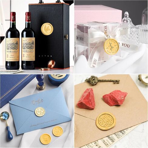 Chedin Wax Beads Nuggets for Wax Seal Stamp, 500 Piece Sealing Wax Beads, for Vintage Seal Lacquer and Letter, Invitations, Cards, Wine Package, Gift Wrapping (Antique Bronze) in Saudi Arabia