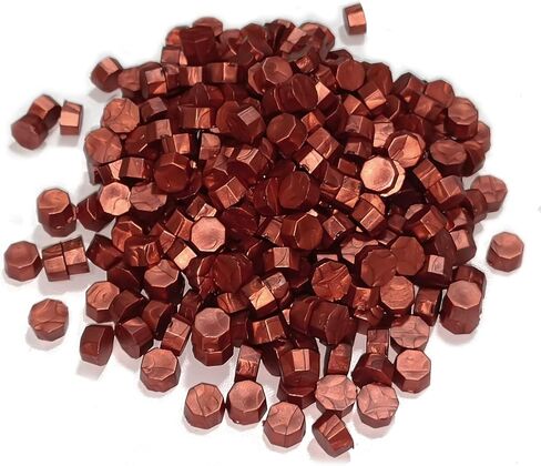 Chedin Wax Beads Nuggets for Wax Seal Stamp, 500 Piece Sealing Wax Beads, for Vintage Seal Lacquer and Letter, Invitations, Cards, Wine Package, Gift Wrapping (Antique Bronze) in Saudi Arabia
