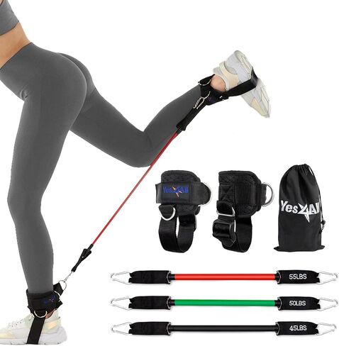 Yes4All Door Anchor Strap for Resistance Bands Exercises, Multi Point Anchor Gym Attachment for Home Fitness, Portable Door Band Resistance Workout Equipment, Easy to Install, Punch-Free, Nail-Free in Saudi Arabia