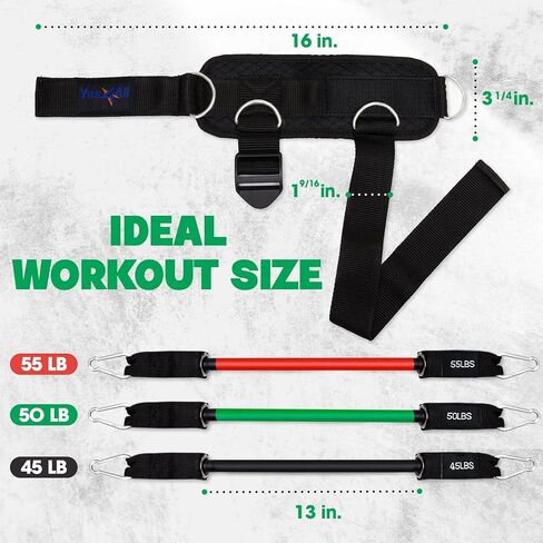 Yes4All Door Anchor Strap for Resistance Bands Exercises, Multi Point Anchor Gym Attachment for Home Fitness, Portable Door Band Resistance Workout Equipment, Easy to Install, Punch-Free, Nail-Free in Saudi Arabia
