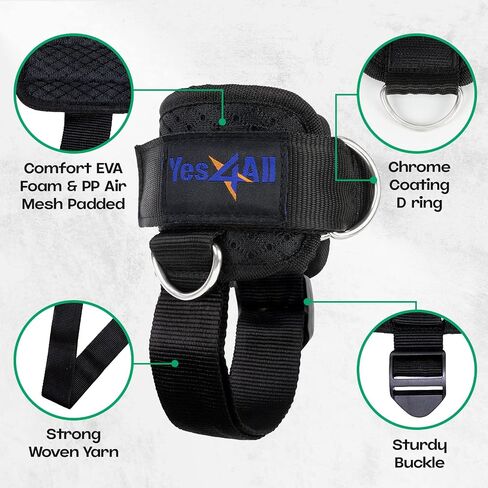 Yes4All Door Anchor Strap for Resistance Bands Exercises, Multi Point Anchor Gym Attachment for Home Fitness, Portable Door Band Resistance Workout Equipment, Easy to Install, Punch-Free, Nail-Free in Saudi Arabia