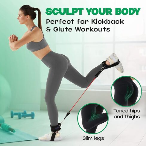 Yes4All Door Anchor Strap for Resistance Bands Exercises, Multi Point Anchor Gym Attachment for Home Fitness, Portable Door Band Resistance Workout Equipment, Easy to Install, Punch-Free, Nail-Free in Saudi Arabia