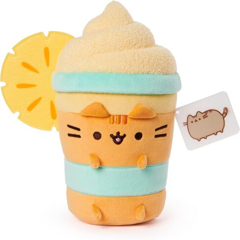 GUND Pusheen Watermelon Plush, Cat Stuffed Animal for Ages 8 and Up, Pink/Green, 6" in Saudi Arabia