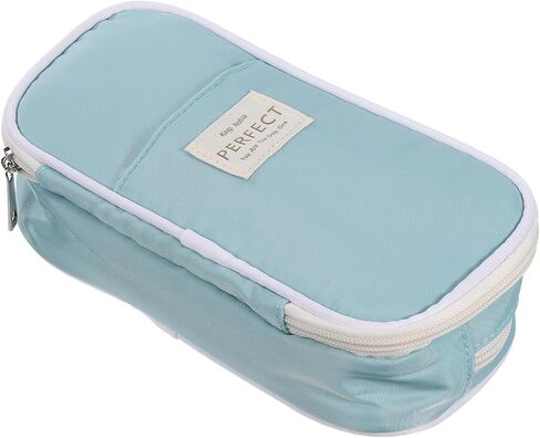 PATIKIL Pencil Case, Large Capacity Pencil Pouch Pen Bag Case Cosmetic Bag Stationery Organizer Portable for Office Home Style 4, Pink in Saudi Arabia