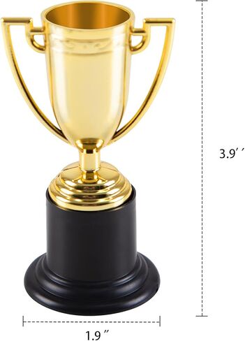 24 عبوة من أكواب الكأس الذهبية البلاستيكية للبطولات الرياضية، وجائزة المدرسة، وجائزة الألعاب، وتزيين الحفلات، ومفضلات الحفلات in Kuwait