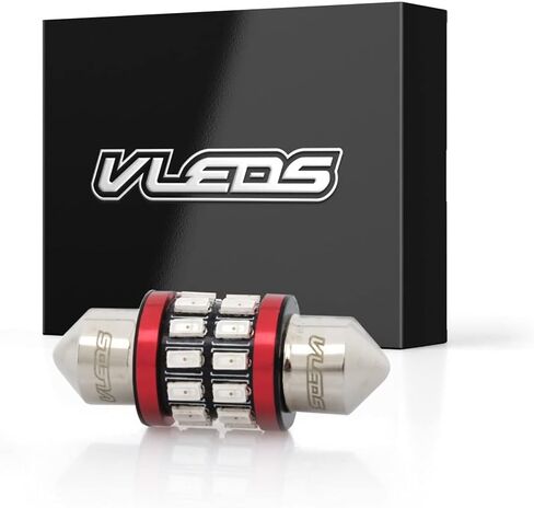 1pc 170lm 29mm 5000K White 3022 DE3022 DE3021 360° High Output 24 LED Festoon Bulb in Saudi Arabia