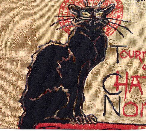 Signare Tapestry Crossbody Bag Shoulder Purse for Women In Theophile Steinlen Le Chat Noir Design (XB02-ART-TS-CHAT) in Saudi Arabia