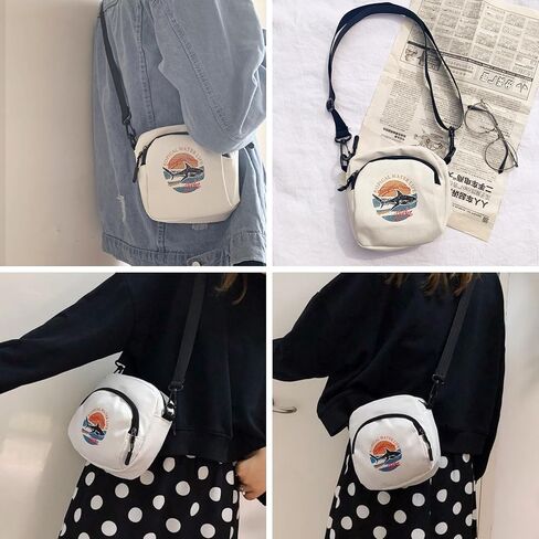 حقائب JUMISEE القماشية على شكل قرش للرجال والنساء والأطفال وحقيبة يد صغيرة لطيفة للهاتف الخلوي in Kuwait