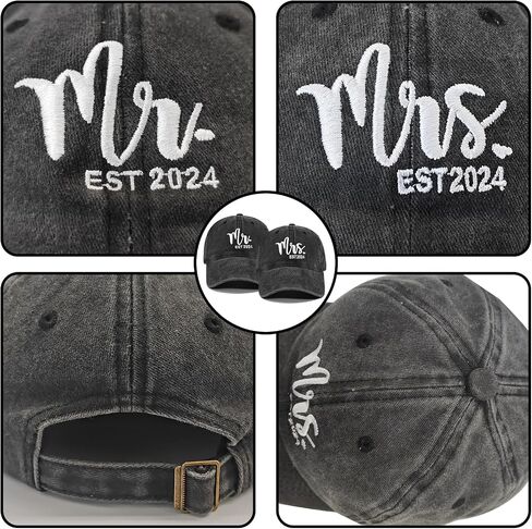 Mr and Mrs Hats Wedding Gifts Engagement Gifts for Couples, Mr and Mrs Gifts for Anniversary Newlywed Honeymoon in Saudi Arabia