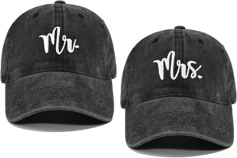 Mr and Mrs Hats Wedding Gifts Engagement Gifts for Couples, Mr and Mrs Gifts for Anniversary Newlywed Honeymoon in Saudi Arabia