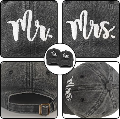Mr and Mrs Hats Wedding Gifts Engagement Gifts for Couples, Mr and Mrs Gifts for Anniversary Newlywed Honeymoon in Saudi Arabia