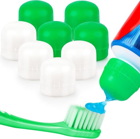 8 Pcs Toothpaste Caps Self Closing Toothpaste Squeezer Dispenser for Kids Silicone Toothpaste Covers Toothpaste Saver Cap Mess Free Toothpaste Topper in Saudi Arabia