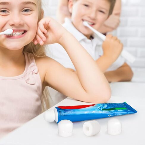 8 Pcs Toothpaste Caps Self Closing Toothpaste Squeezer Dispenser for Kids Silicone Toothpaste Covers Toothpaste Saver Cap Mess Free Toothpaste Topper in Saudi Arabia
