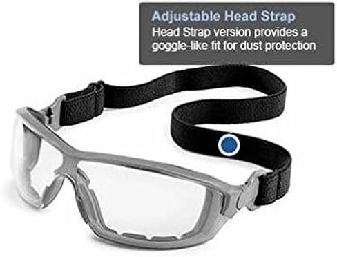Gateway Safety 22GY79 Silverton Temple Version Safety Glass, Gray Frame - Clear FX2 Anti-Fog Lens,One Size in Saudi Arabia
