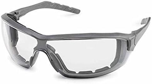 Gateway Safety 22GY79 Silverton Temple Version Safety Glass, Gray Frame - Clear FX2 Anti-Fog Lens,One Size in Saudi Arabia