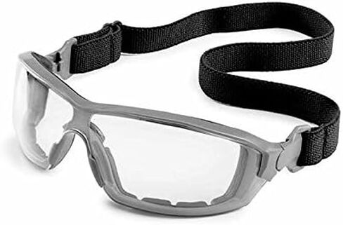 Gateway Safety 22GY79 Silverton Temple Version Safety Glass, Gray Frame - Clear FX2 Anti-Fog Lens,One Size in Saudi Arabia