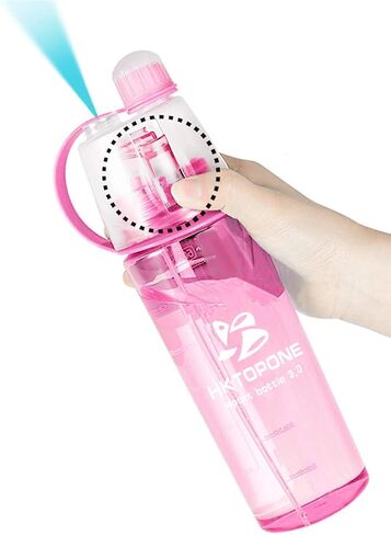 Spray Water Bottle for Drinking Sports Water Bottle Cycling BPA Free 600ml for Cycling Running Mountaineering Hiking Gym Climbing in Saudi Arabia