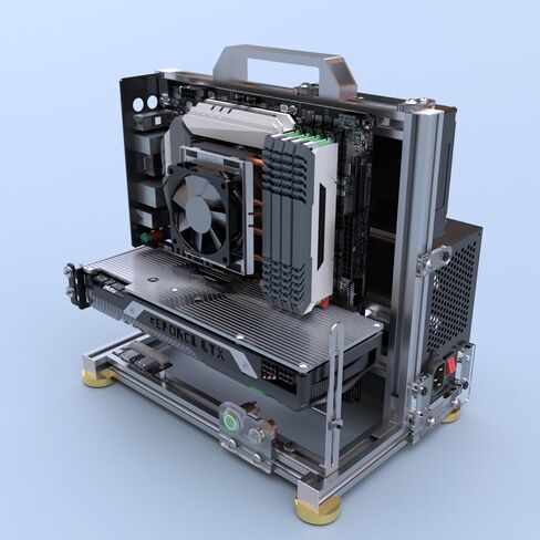 DIY Open Frame PC Chassis, Aluminum Computer Case, Supports ATX Motherboard, Excellent Cooling, Type-C Support in Saudi Arabia