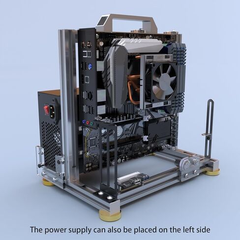 DIY Open Frame PC Chassis, Aluminum Computer Case, Supports ATX Motherboard, Excellent Cooling, Type-C Support in Saudi Arabia