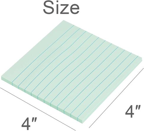 Vanpad Lined Sticky Notes 4x4 Inches, Light Pink Ruled Self-Stick Pads, Easy to Post for Home, Office, Notebook, 8 Pads/Pack in Saudi Arabia