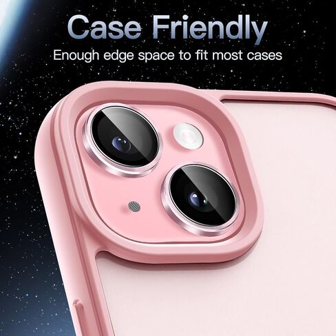 JETech Camera Lens Protector for iPhone 15/15 Plus, Midnight, 1 Set in Saudi Arabia