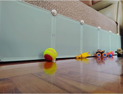 مانع تحت السرير للحيوانات الأليفة، مصد فجوة تحت السرير، يوقف الأشياء تحت السرير أو أريكة الأريكة، مانع ألعاب للقطط والكلاب، سهل التركيب، إجمالي 11.8 بوصة ارتفاع 83 بوصة طول، أخضر فاتح in Kuwait