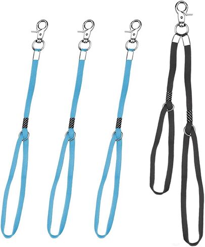 Dog Grooming Loop - Heavy Duty Nylon Noose Restraint for Pet Bathing(Pack of 4,Blue, 22") (Blue) in Saudi Arabia