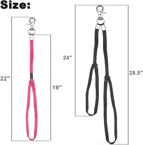 Dog Grooming Loop - Heavy Duty Nylon Noose Restraint for Pet Bathing(Pack of 4,Blue, 22") (Blue) in Saudi Arabia