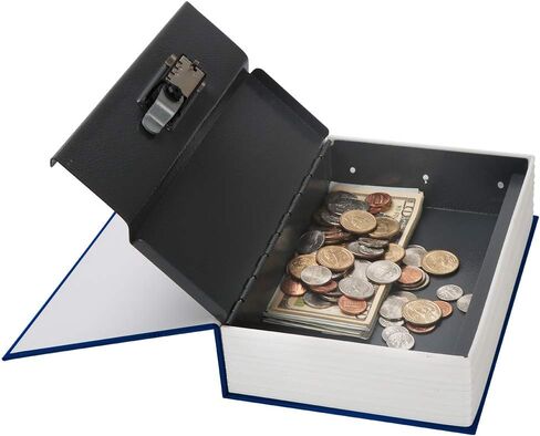 Diversion Book Safe with Combination Lock, Decaller Hidden Safe Box of Dictionary Shape, 9.5" x 6.2" x 2.2" in Saudi Arabia