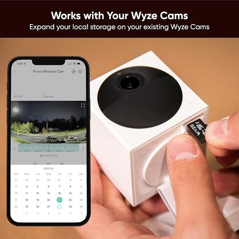 بطاقة تخزين قابلة للتوسيع سعة 32 جيجابايت من Wyze فئة MicroSDHC الفئة 10، أسود in Kuwait