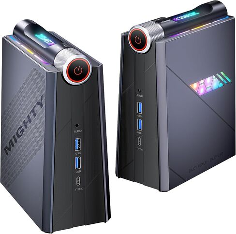 ACEMAGIC [كمبيوتر ألعاب] كمبيوتر صغير 12TH Core i9-12900H، أجهزة كمبيوتر صغيرة بسعة 32 جيجابايت DDR4 و512 جيجابايت SSD (14 نواة/20 خيط/24 ميجابايت ذاكرة تخزين مؤقت/ما يصل إلى 5.0 جيجاهرتز)، WiFi6/BT5.2/مراوح مزدوجة/RGB/وضع متعدد /4K@60 هرتز in Kuwait