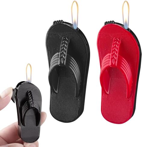 2 Pack Red and Black Cool Metal Lighter,Jet Torch Adjustable Lighter,Jet Flame Windproof Lighters,Refillable Butane Lighter,BBQ Candles Kitchen Camping in Saudi Arabia