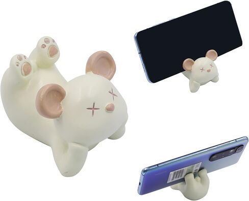 Desk Cell Phone Holder Stand Cute Animals Resin Smartphone Holder Bracket for Office Free You Hands Home Ornament in Saudi Arabia