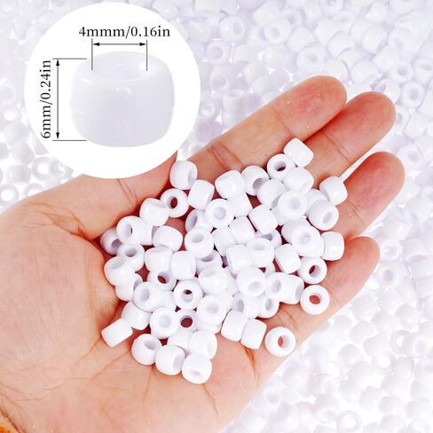 1000 Pcs Black Beads Assorted Opaque Round Plastic Beads for Home Decor Necklaces Bracelets Earrings DIY Crafts (Black) in Saudi Arabia