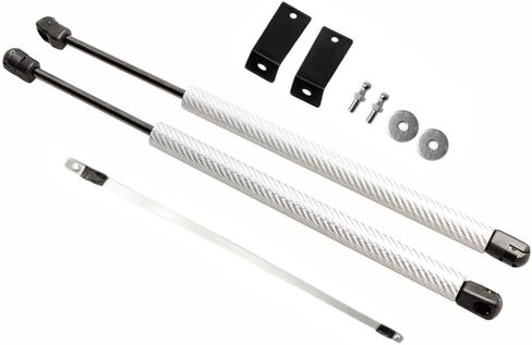 Lift Support Struts for Hyundai Santa Cruz 2022 2023 2024 2025 Modify Front Hood Bonnet Gas Spring Shock Damper Prop Piston Rod (Silver Carbon Fiber) in Saudi Arabia