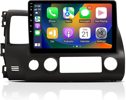 10.2 بوصة أندرويد 11.0 ستيريو سيارة لاسلكي Apple Carplay 1280x720 لهوندا سيفيك 2006-2011 بلوتوث 5.0 راديو السيارة شاشة تعمل باللمس دعم واي فاي FM/AM صوت السيارة بدون استخدام اليدين الاتصال 4 جيجابايت 64 جيجابايت DSP in Kuwait