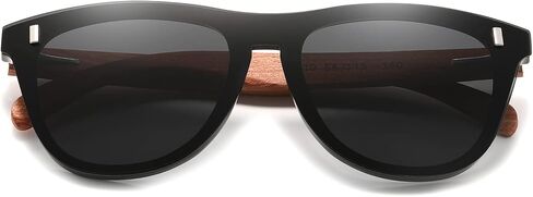 KINGSEVEN Bubinga Polarized Sunglasses Retro Vintage Stylish Design for Men Women, Mirrored Lens B5510 in Saudi Arabia