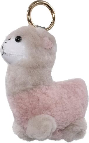 سلسلة مفاتيح Surell Shearling Alpaca - حقيبة لاما قطيفة لطيفة - قطيفة حسية ناعمة ورقيقة - سلسلة مفاتيح عصرية in Kuwait