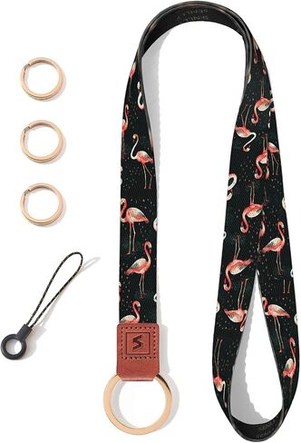 SENLLY Neck Lanyard Strap for Keys, Original Pattern Design ID Badge and Keychain Holder in Saudi Arabia