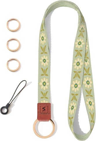 SENLLY Neck Lanyard Strap for Keys, Original Pattern Design ID Badge and Keychain Holder in Saudi Arabia