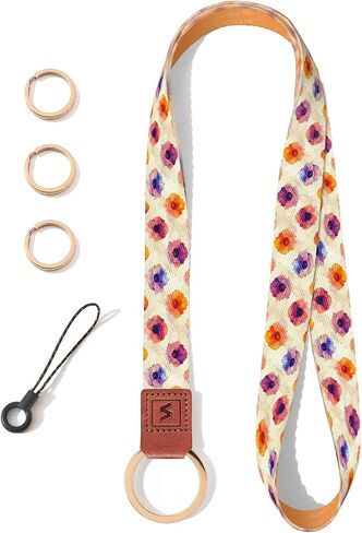 SENLLY Neck Lanyard Strap for Keys, Original Pattern Design ID Badge and Keychain Holder in Saudi Arabia