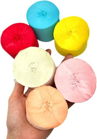 لفات ورق الكريب 10 ألوان من Lmlliang - 250 × 25 سم، من أجل ورق تغليف الهدايا DIY والحرف اليدوية وأعياد الميلاد وحفلات الزفاف والزهور الورقية (ألوان مختلطة) in Saudi Arabia