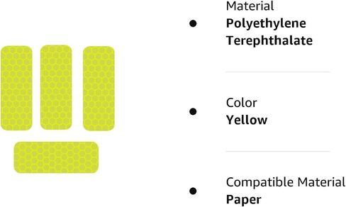 Reflective Decals Reflective Tape Safety Stickers Waterproof Warning Tapes Conspicuity Diamond Grade Rear Rectangle Warning Reflective Diamond Stickers-red in Saudi Arabia