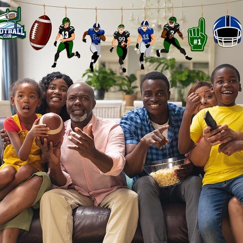 زينة كرة القدم-ديكورات حفلات كرة القدم 27 قطعة من وعاء كرة القدم الممتاز، لافتة خشبية معلقة، لعبة رياضية لكرة القدم، زخارف خشبية in Kuwait