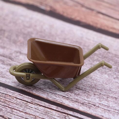 Zerodeko 4PCS Simulation Cart Models, Dollhouse Mini Barrows, Miniature Wheelbarrow Accessories for Action Figures, Dioramas, Micro-Landscape Decor in Saudi Arabia