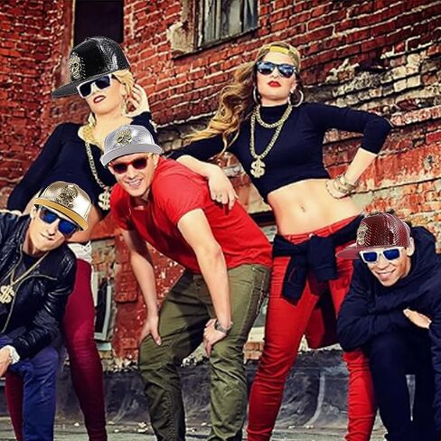 الهيب هوب قبعة مسطحة الحواف قبعة روك قبعات البيسبول قابل للتعديل الرجال النساء in Kuwait