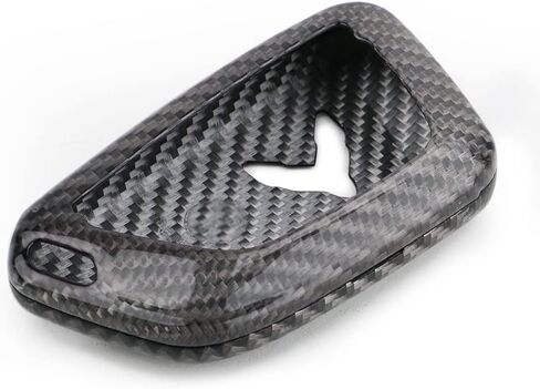 PACEWALKER Carbon Fiber for Chevrolet Corvette C8 Key Fob Case Cover 2020 2021 2022 Keyless Entry Shell Trim (Red) in Kuwait