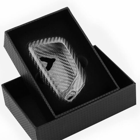 PACEWALKER Carbon Fiber for Chevrolet Corvette C8 Key Fob Case Cover 2020 2021 2022 Keyless Entry Shell Trim (Red) in Kuwait