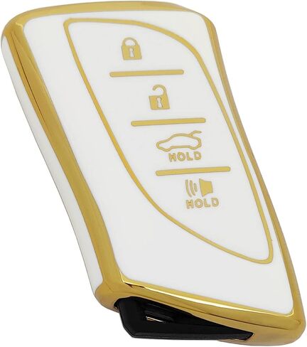 360 Degree Soft TPU Protector Key Fob Cover Case Compatible with Lexus ES350 ES300h UX200 LS500 LS500H LC500 LC500h Smart Remote Key Fob (Black) in Saudi Arabia