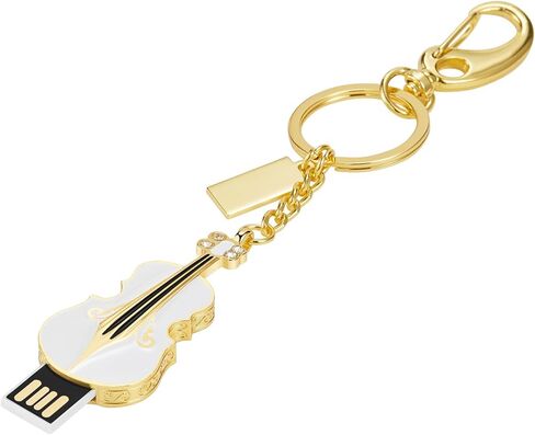 USB Flash Drive, 16GB/32GB/64GB/128GB USB2.0 Guitar Shape Memory Stick Date Storage Pendrive Thumb Drives U Disk Key Chain(16GB,Red) in Saudi Arabia